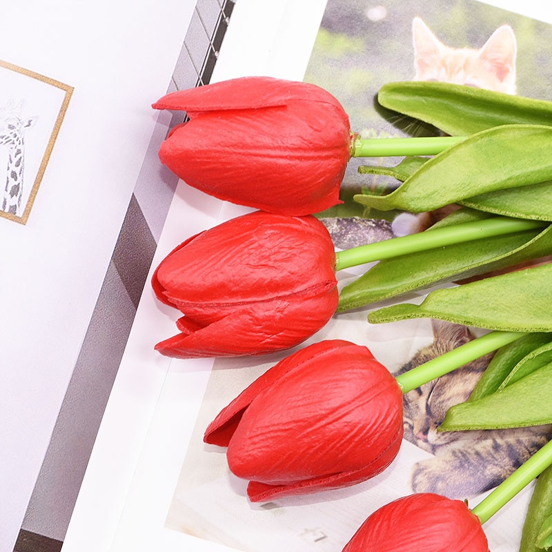 Artificial Tulip Flower Set 10 Pcs Artificial Tulip Flower Set 10 Pcs