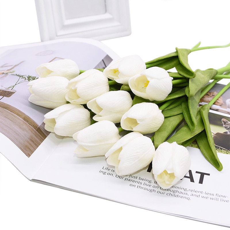 Artificial Tulip Flower Set 10 Pcs Artificial Tulip Flower Set 10 Pcs