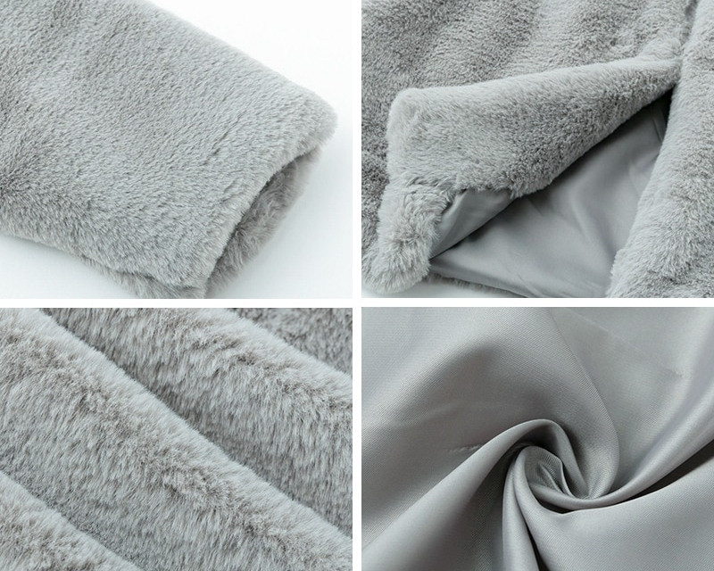 Women's Elegant Pink Fur Coat