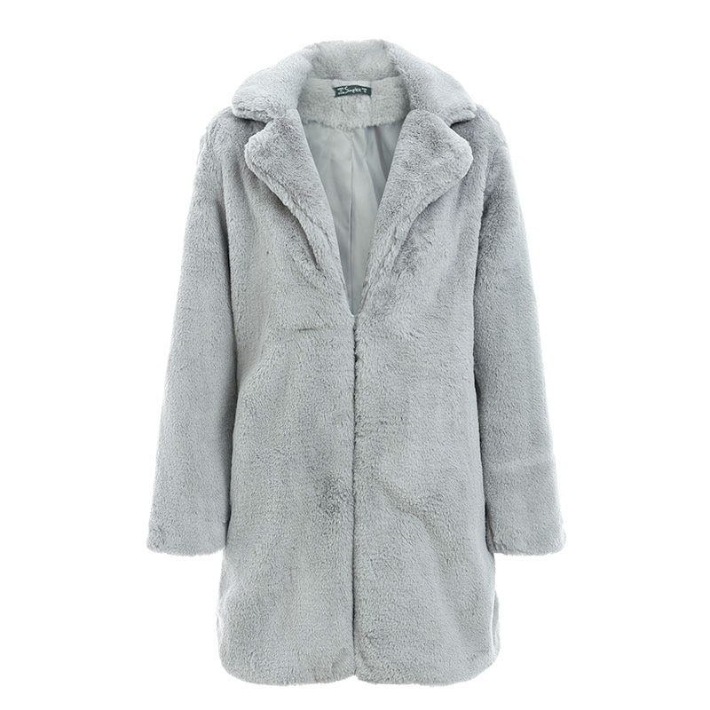 Women's Elegant Pink Fur Coat