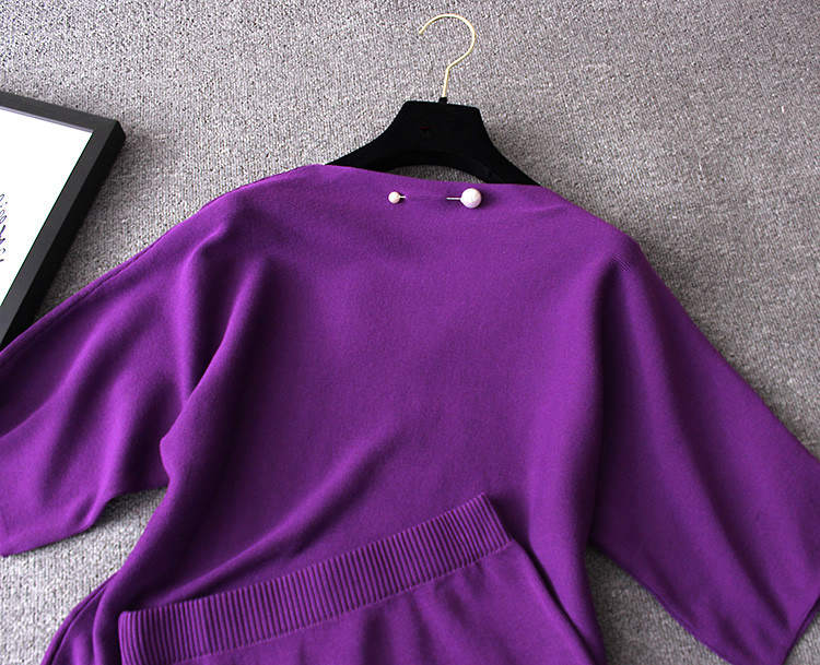 Women's Knitted Cotton Clothing 2 pcs/Set Women's Knitted Cotton Clothing 2 pcs/Set